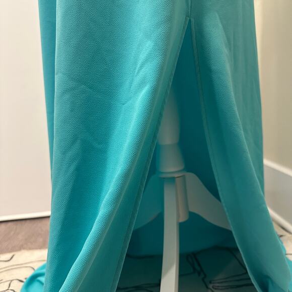 Draper James Mint Green Flutter Sleeve Shirred Blouson Maxi Dress Coastal Preppy - Picture 6 of 11